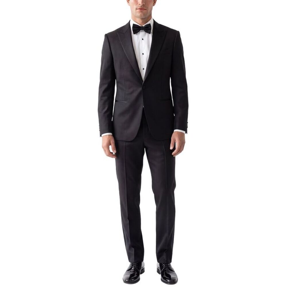 Canali Mens 2Pc Wool & Mohair-Blend Suit, Black